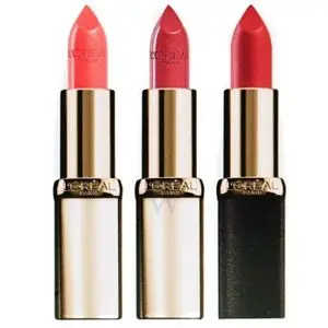 Loreal Cosmetics Color Riche Rouge à Lèvres Set Nude Addiction 3 x Pleine Taille - Neuf Scellé.