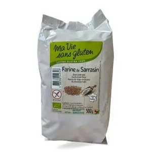 Ma Vie Sans Gluten Farine de Sarrasin Bio – 500 g – Sans Gluten – Cultivé en France