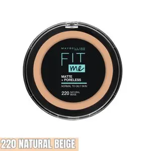 Maybelline Fit Me Matte and Poreless Pressed Powder 14g- 220 NATURAL BEIGE