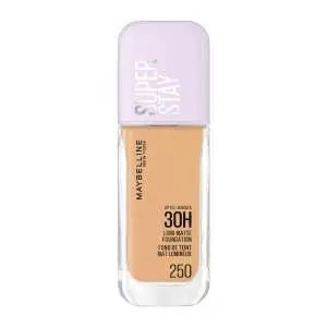 Maybelline Fond de Teint Liquide Longue Tenue - Ultra-Resistant - Fini Mat Lumineux - Enrichi en Acides Amines - Tous les Types de Peau - Superstay 30H Lumi-Matte - Teinte : 250 - 35ml