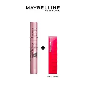 Maybelline Pack Sky High + Vinyl Ink 45