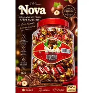 Macao Chocolat au Lait Fourré Crème Noisettes – Plaisir Fondant Premium