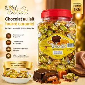 Macao Chocolat fourré caramelé délicieux Format Familial 100 pièces