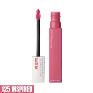 Maybelline Rouge a Levres Mat Liquide Longue Tenue Superstay Matte Ink Teinte : INSPIRER (125), 5 ml