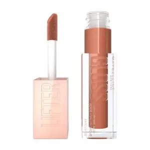 Maybelline Lifter Gloss, brillant a levres a l'acide hyaluronique, effet repulpant et hydratant, HONEY 027, 5, 4 ml
