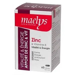 Maelys Zinc Et Vitamines B - 60 Gélules.