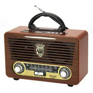 Meier Radio Bluetooth M-115BT Design Classique, Haut-Parleur Portable SD/USB/FM