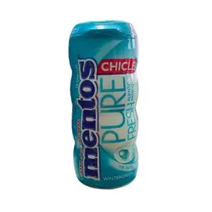 Mentos Pure Fresh Chewing-Gum Sans Sucres - Wintergreen - Haleine Pure – Boite de 15 Dragées