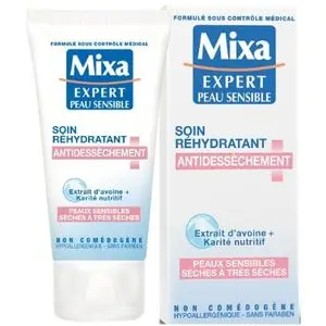 Mixa Soin Visage Réhydratant Anti-dessèchement Peau Sensible 50ML