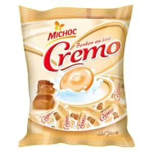 Michoc Candyo Crème – Bonbon au CREMO Fraise au Cœur Crémeux