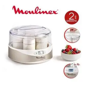 Moulinex Yogurteo Yaourtière 7 Pots Programmable – Écran LCD &amp; Minuteur Intelligent – Machine à Yaourt Maison