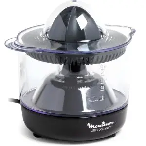 Moulinex Presse-agrumes Électrique - Ultra Compact - Avec Réservoir Intégré - Noir, 450ml