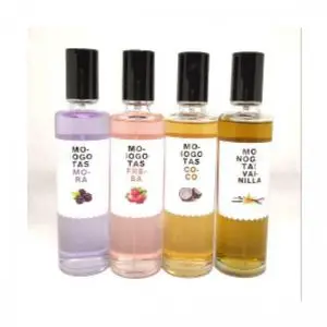 Monogotas Lot De 4 spray  Eau De Toilette 100 Ml :vanilla+coco+mora +fraise