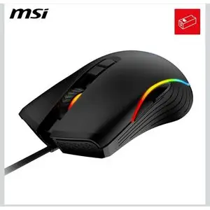 Msi FORGE GM300 – Souris Gaming Filaire RGB, 6400 DPI, 7 Boutons Programmables, Ergonomique