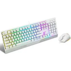 Msi PACK GAMER Vigor GK30 + CLUTCH GM11 Blanc
