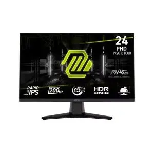 Msi MAG 242F Moniteur Gaming et Travail , Écran de 24 Pouces avec Résolution Full HD (1920 x 1080 Pixels - 200Hz- Temps de réponse 0.5ms