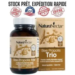 NaturaNectar Bee Propolis Trio™, 60 Vegetable Capsules