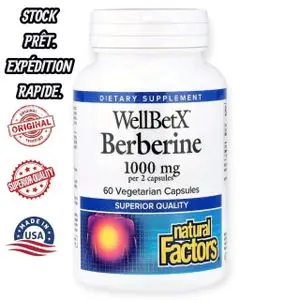 Natural Factors Berberine, 60 Vegetarian Capsules
