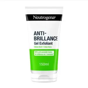 Neutrogena Anti-Brillance Gel Exfoliant Visage Extrait de Citron Vert, 200 ml
