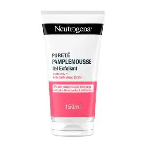 Neutrogena Pureté Pamplemousse Gel Exfoliant Vivifiant, Peaux Sèches 150 ml