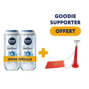 NIVEA MEN lot de 2 pure impact = Vuvuzela OFFERTE