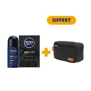 NIVEA MEN Lotion Après-Rasage Deep 100ml + Déodorant DEEP Roll-on 50ml = Trousse Offerte