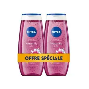 NIVEA Pack 2 Gel Douche Waterlily  2x250ml