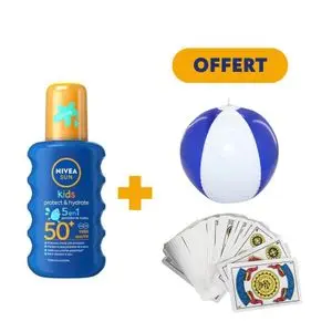 NIVEA SUN Spray Protecteur Coloré SPF50+ 200ml = Jeux de carte + Ballon Offert