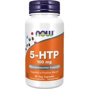 Now Foods 5-HTP, "Griffonia simplicifolia" 100mg  Antidépresseur Insomnie Stress 60 cap