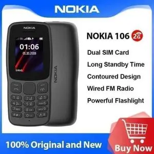 Nokia Phone 106 4G téléphone portable - DOUBLE SIM - 1.8" - LED LAMPE - Mémoire de 2000 Contacts