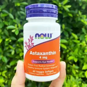 Now Foods Astaxanthine 4 mg, favorise la santé des yeux, 60 Veggie Softgels