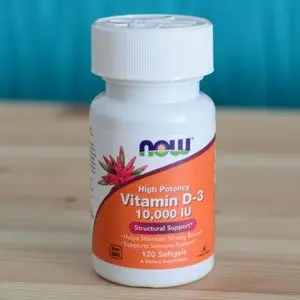Now Foods Vitamine D3, 10 000 UI, 120 capsules Sans OGM