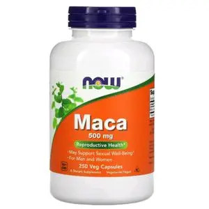 Now Foods Maca Brut Original,Raw Maca, 500 mg, 250 Capsules Végétales- Made USA