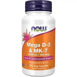 Now Foods Mega D-3 et MK-7, 120 capsules