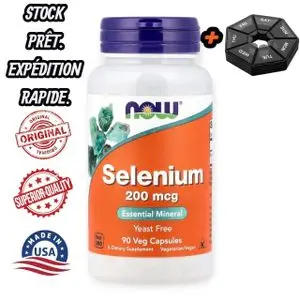 Now Foods Selenium, 200 mcg (Sélénium, 200 µg), 90 Veg Capsules