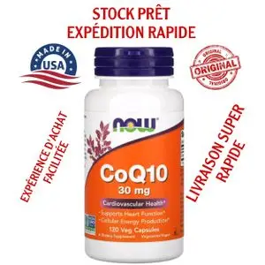 Now Foods CoQ10, 30 mg, 120 capsules végétariennes