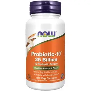 Now Foods Probiotic-10, 25 milliards, 100 gélules végétales