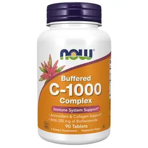 Now Foods vitamin C, Complexe C-1000 tamponné,Protection antioxydante, 90 comprimés