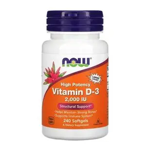 Now Foods Vitamine D-3 Forte Puissance 2000 UI  240 gélules