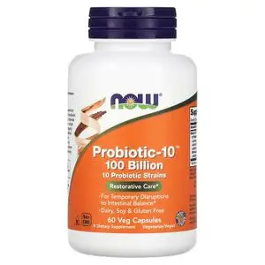 Now Foods Probiotic-10, 100 milliards, 60 capsules végétariennes