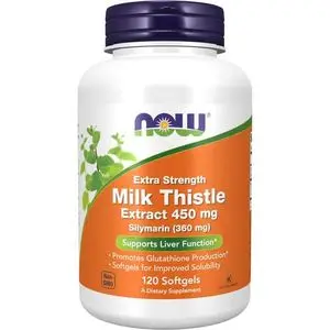 Now Foods Chardon Marie  Extrapuissante, 450 mg, 120 capsules ,milk thistle