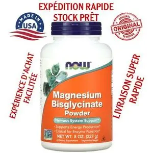 Now Foods Magnesium Bisglycinate Powder, 8 oz (227 g)