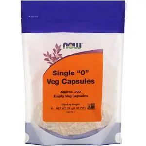 Now Foods Single "0" Vcaps, 300 capsules végétariennes vides