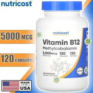 Nutricost Vitamine B12 Methylcobalamin , 5000 µg, 120 capsules