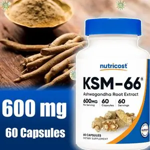 Nutricost Nutricost, KSM-66, Ashwagandha Root Extract, 600 mg, 60 Capsules