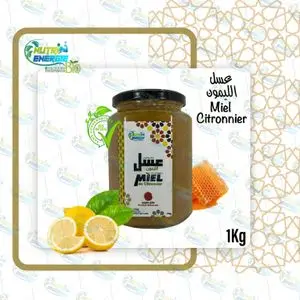 Nutri Energie 1Kg Miel Citronnier 100% Nature et Bio (Origine Marocaine)