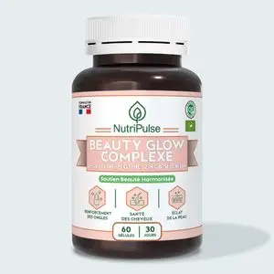 NutriPulse Beauty Glow Complexe – L-Cystéine, Biotine, Zinc &amp; Sélénium – Cheveux, Ongles &amp; Peau – 60 Gélules