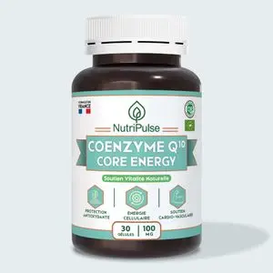 NutriPulse Q10 Coenzyme 100 mg – Énergie Cellulaire, Protection Antioxydante &amp; Soutien Cardio-Vasculaire – 30 Gélules
