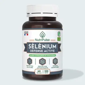 NutriPulse Sélénium Défense Active 100 mcg – Antioxydant, Immunité &amp; Protection Cellulaire – 60 Gélules