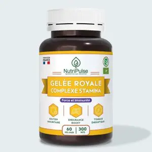 NutriPulse Gelée Royale 300 mg – Énergie, Vitalité &amp; Soutien Immunitaire – 60 Gélules